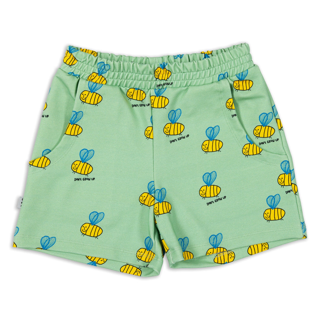 Shorts- green bee
