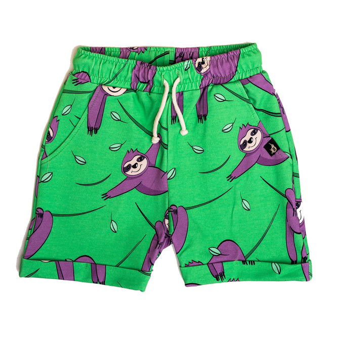 Shorts- green sloth