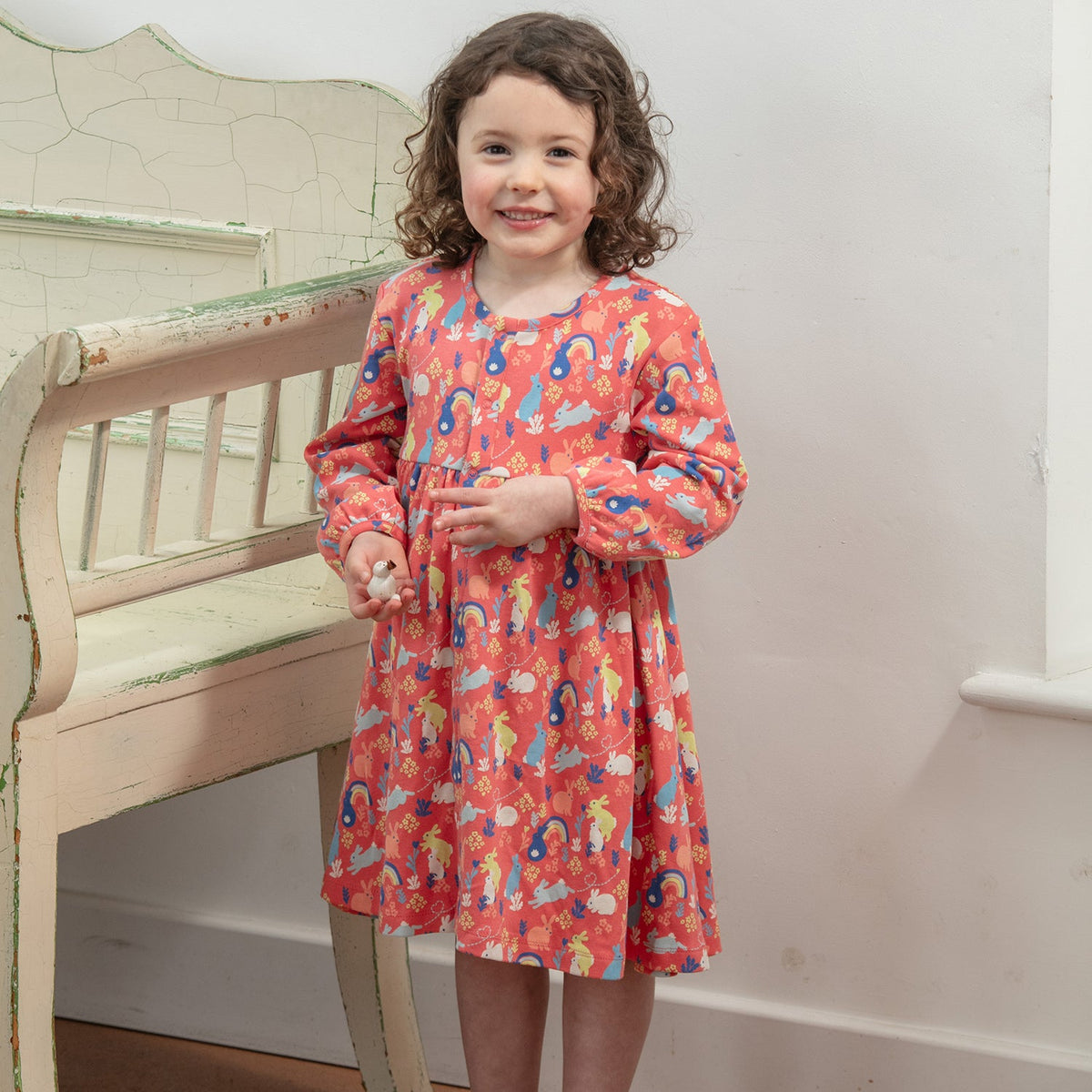 Long sleeve dress- bunny hop