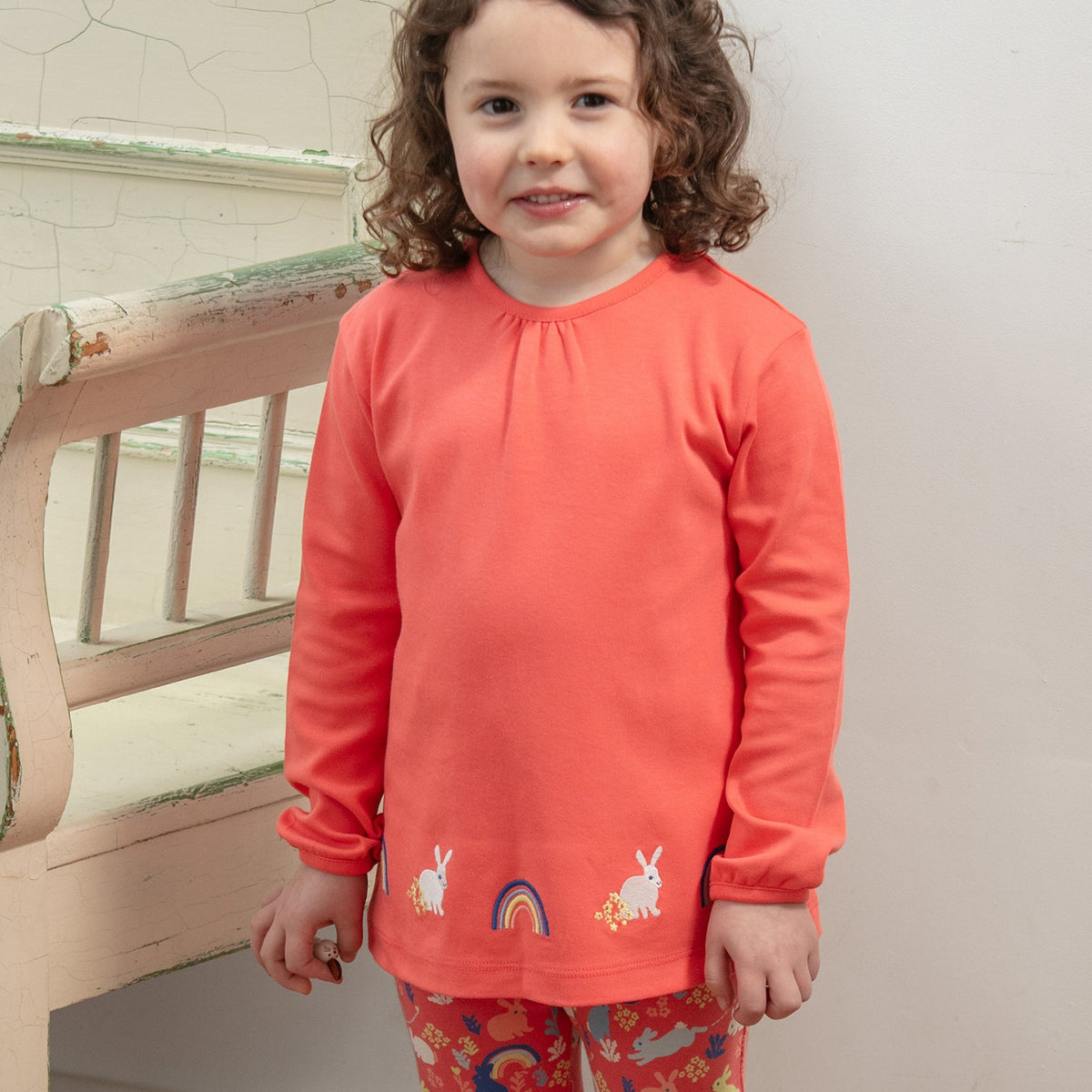 Tunic- bunny appliqué