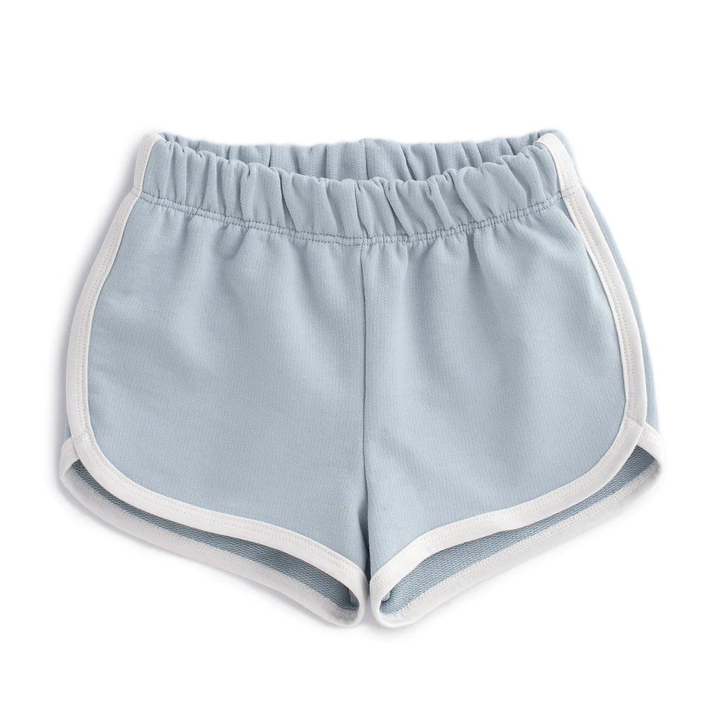 French terry shorts- pale blue